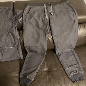 Large grey fig joggers